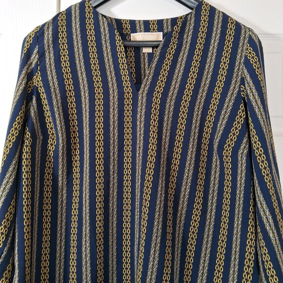 Michael Kors Chain Print Blouse - Picture 2 of 11